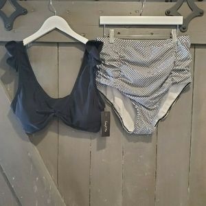 High waisted swim suit